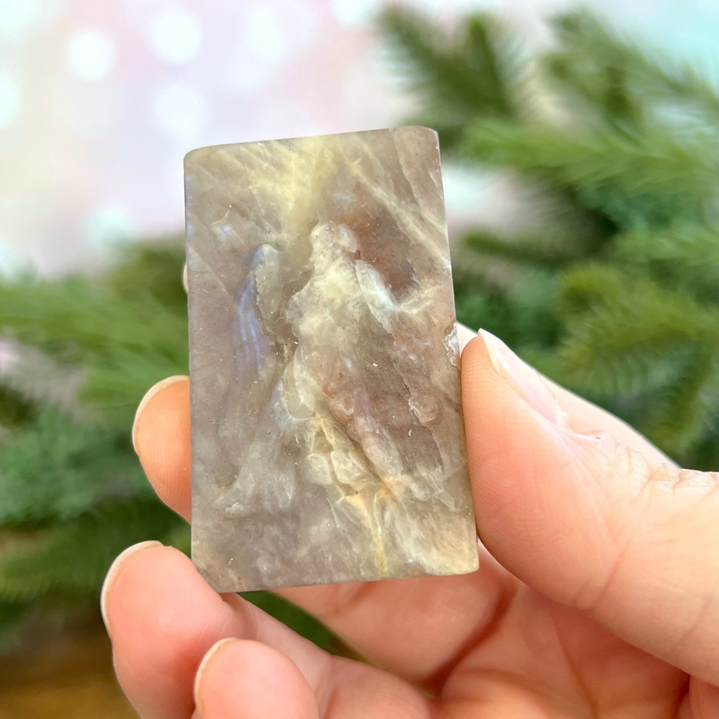 Belomorite Aquarius Carved Crystal Cabochon
