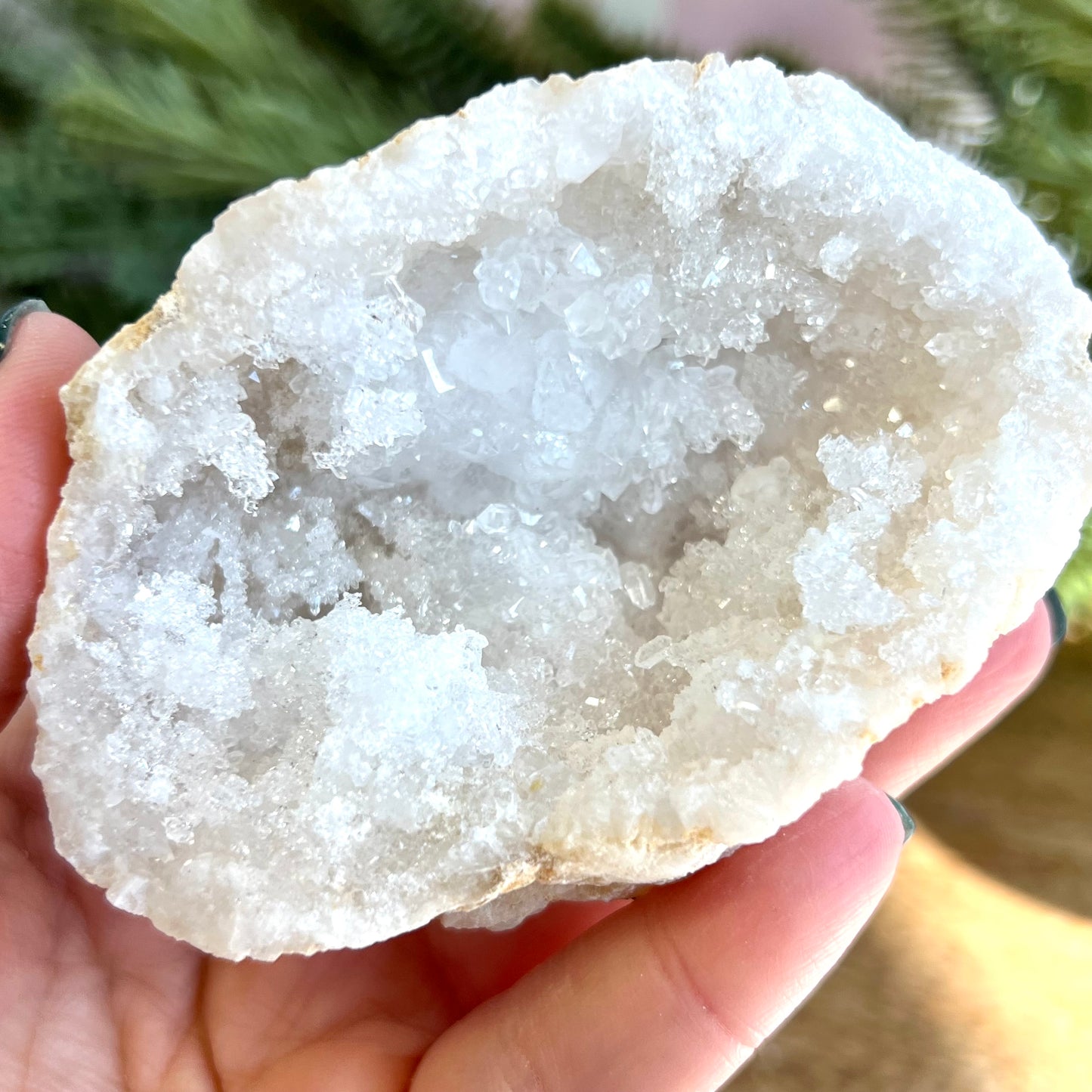 Sugar Geode Quartz Crystal Specimen