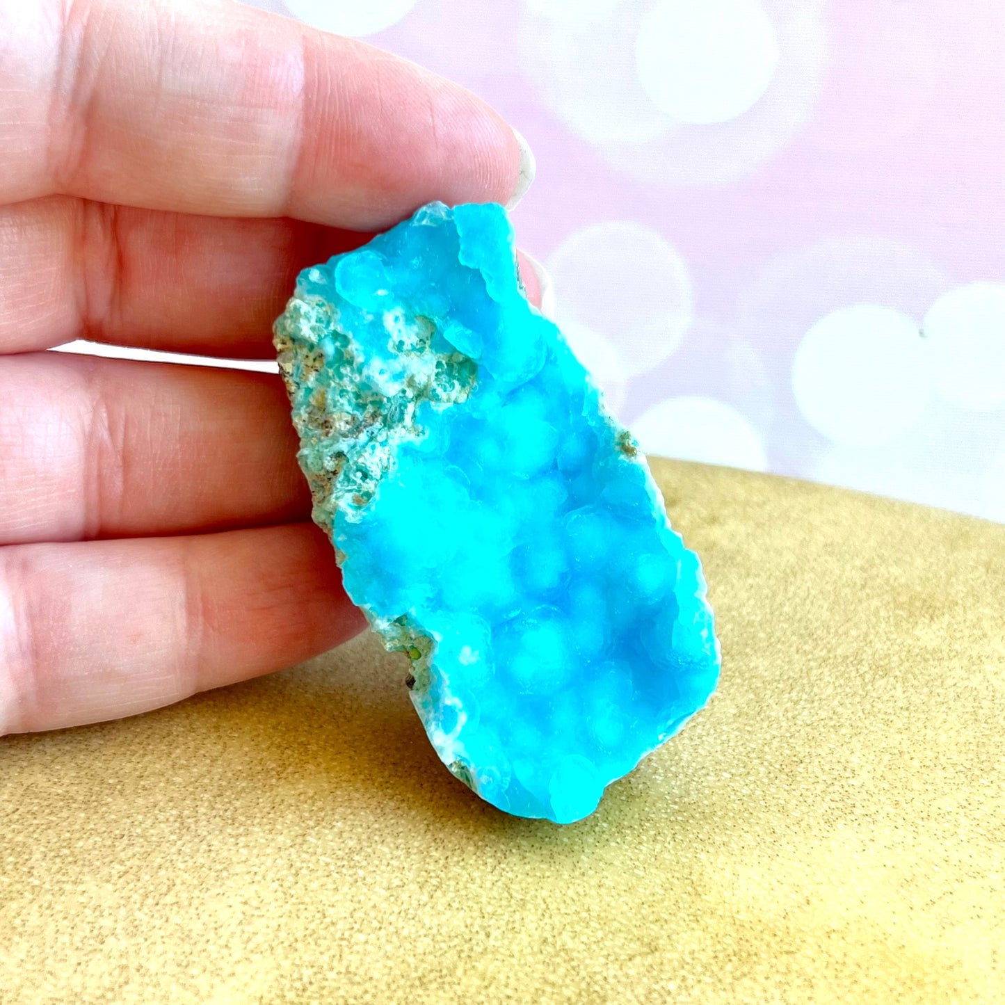 Hemimorphite Aqua Blue Natural Crystal Mineral Specimen