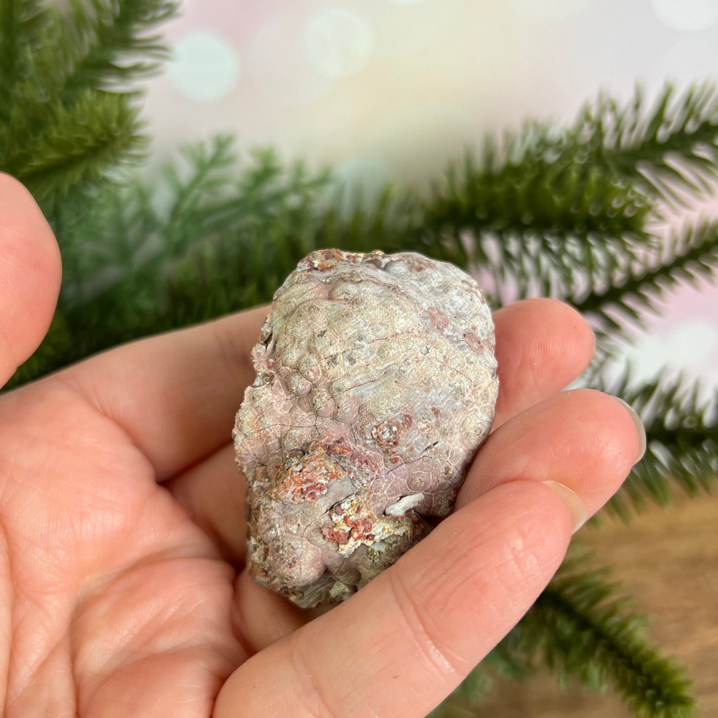 Red Quartz & Agate Geode Crystal Piece