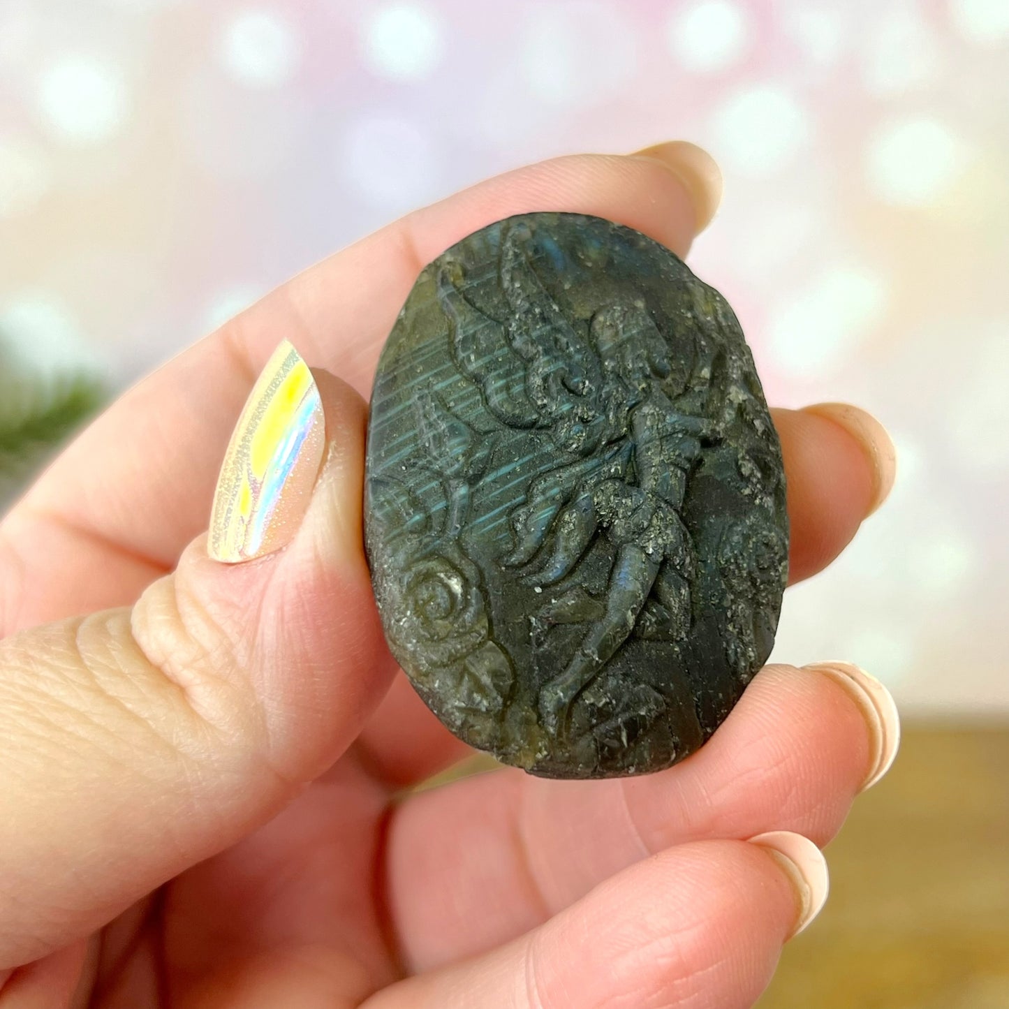 Labradorite Fairy Carved Cabochon