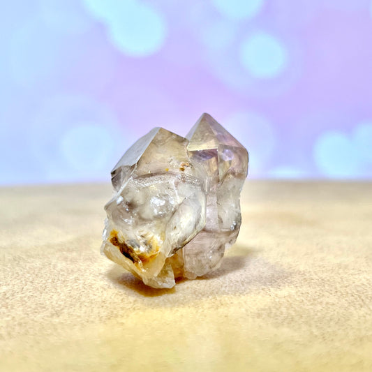 Amethyst and Clear Quartz Natural Mineral Specimen