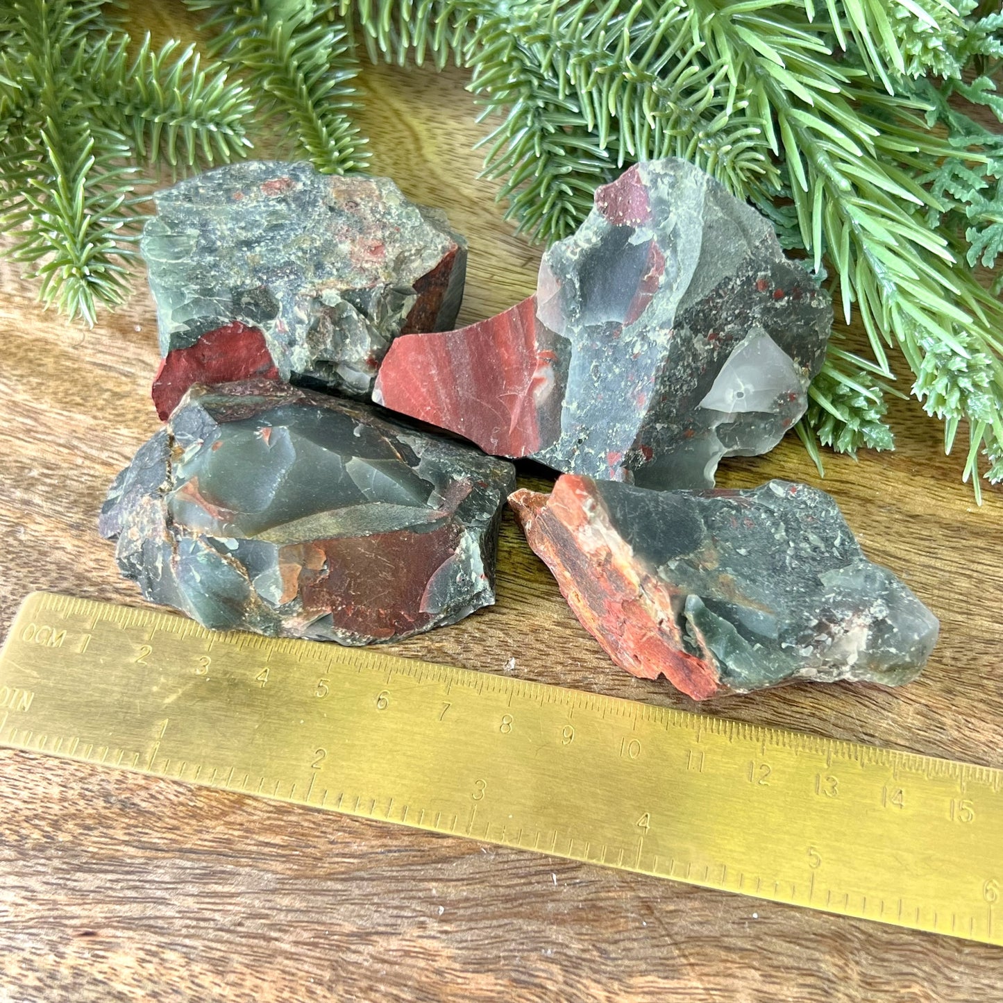 African Bloodstone Raw Stone - You get 1