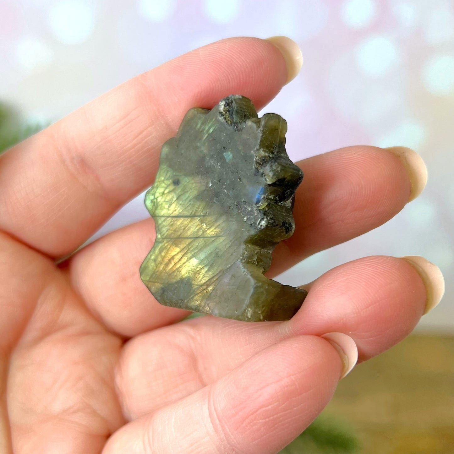 Labradorite Sun Carved Cabochon