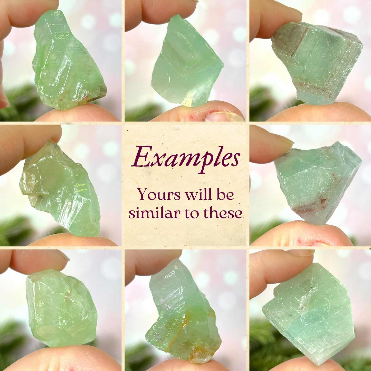 Green Calcite Raw Stone - You get 1
