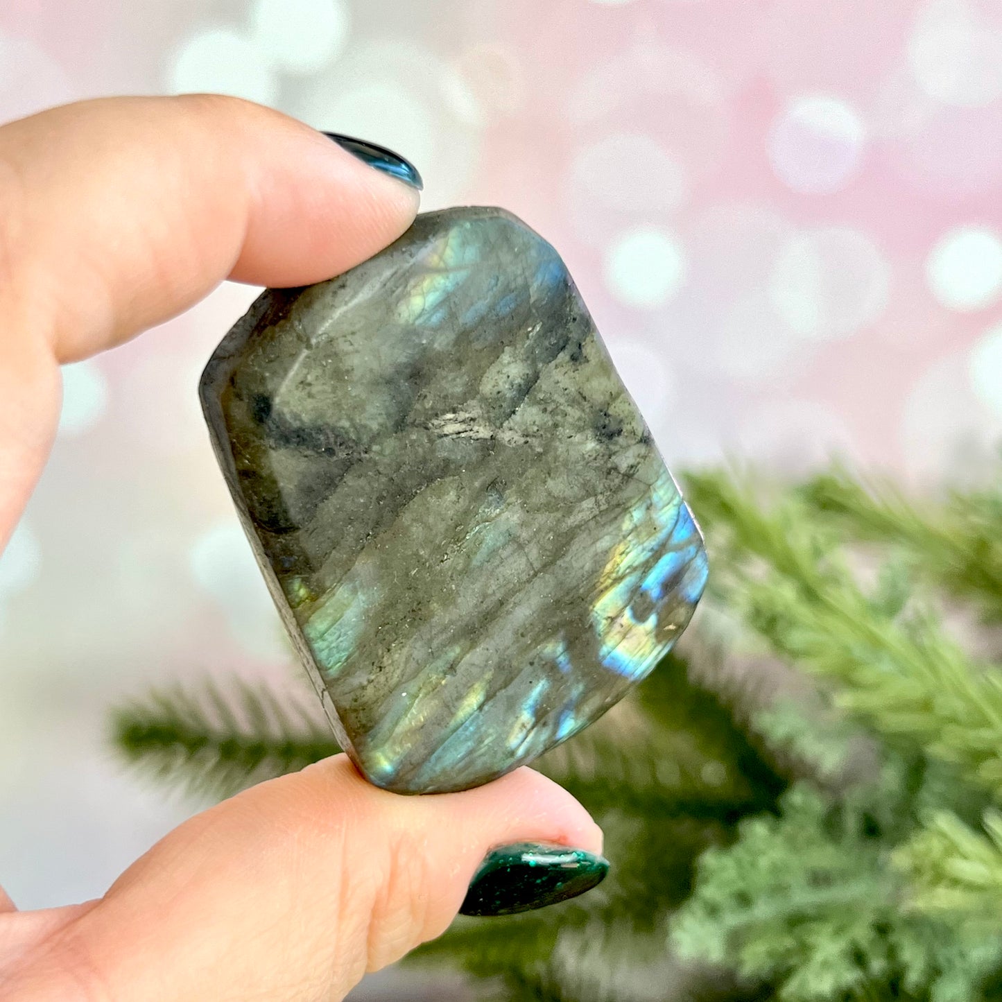 Labradorite Tiger Carved Stone Cabochon