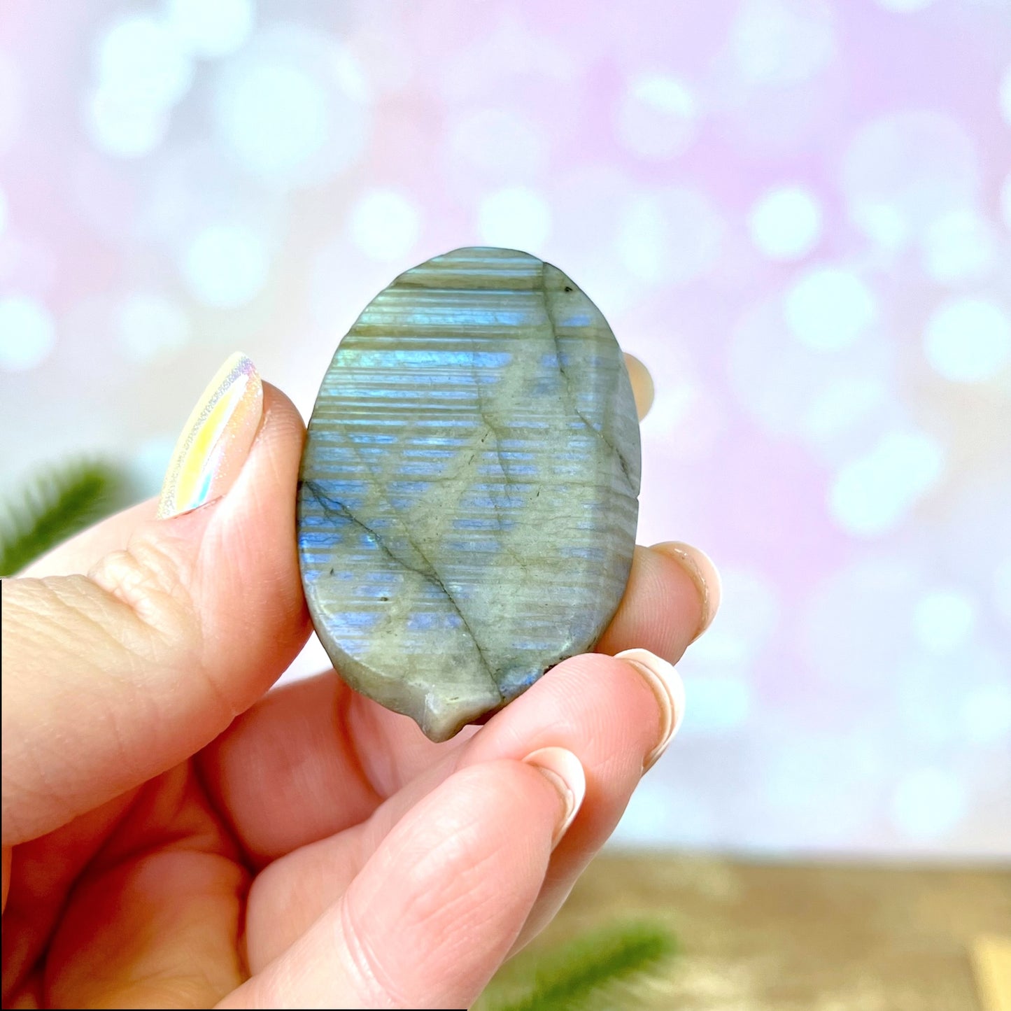 Labradorite Angel Carved Crystal Cabochon