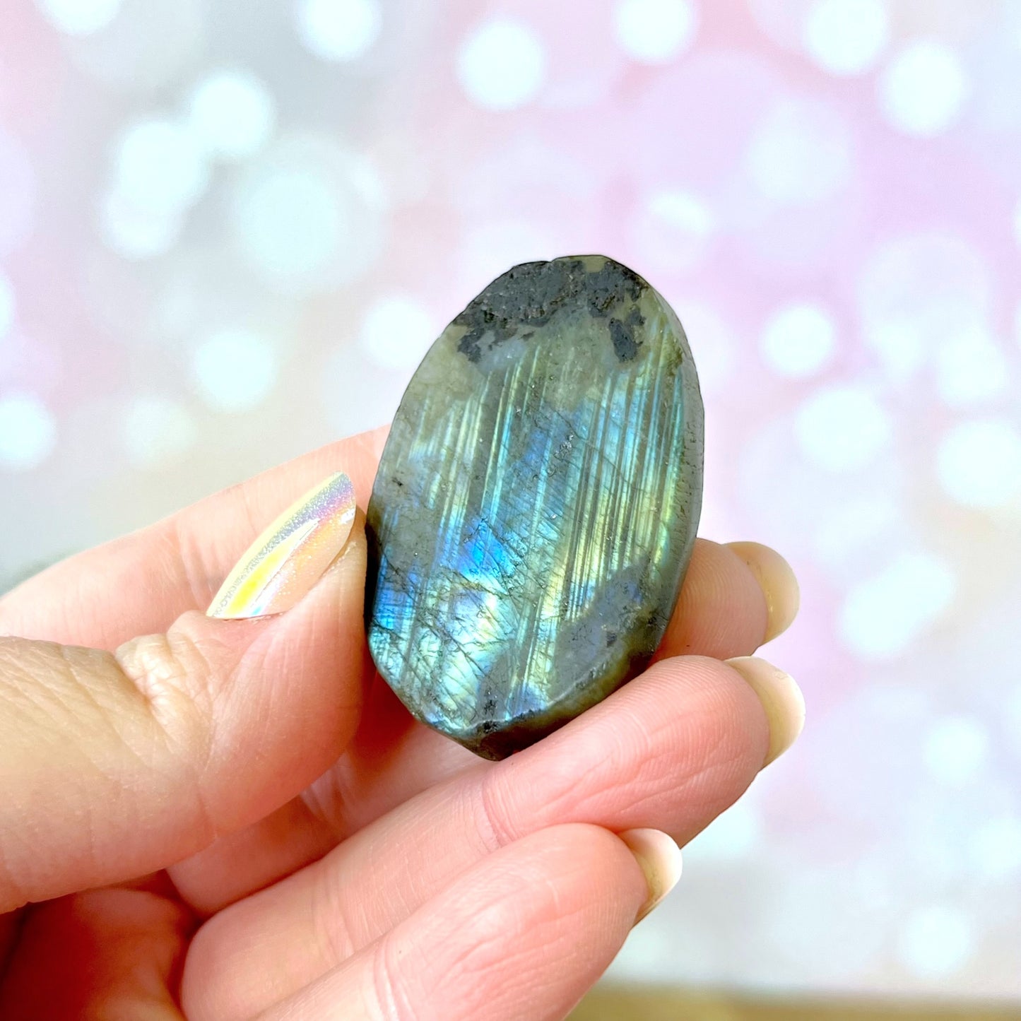 Labradorite Angel Carved Crystal Cabochon