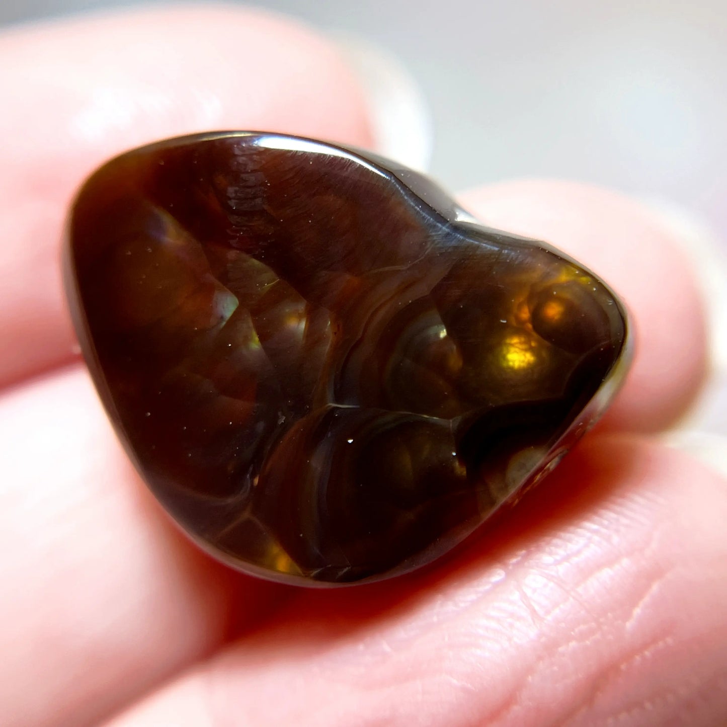 Fire Agate Crystal Cabochon