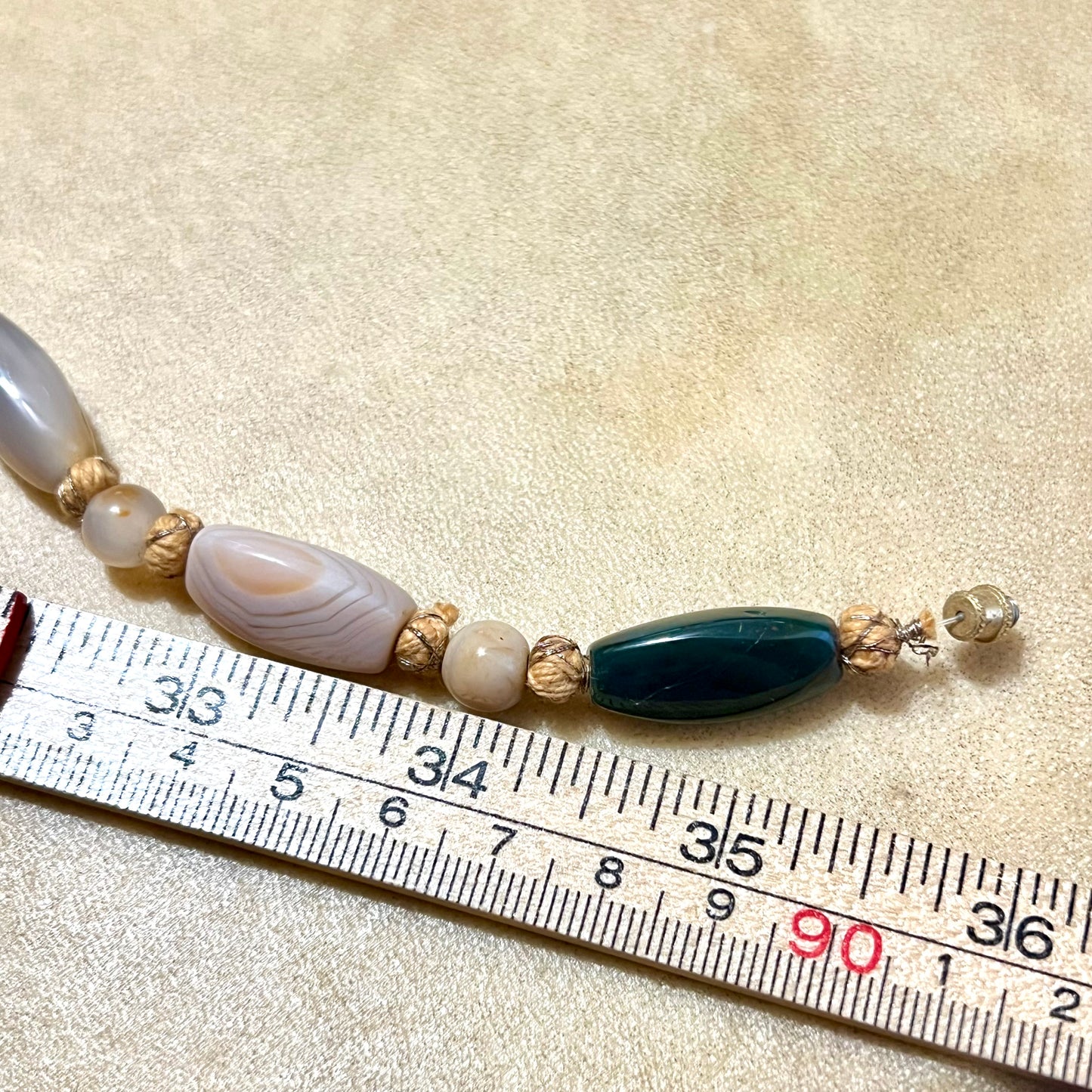1960s Beggars Beads Vintage Gemstone Necklace