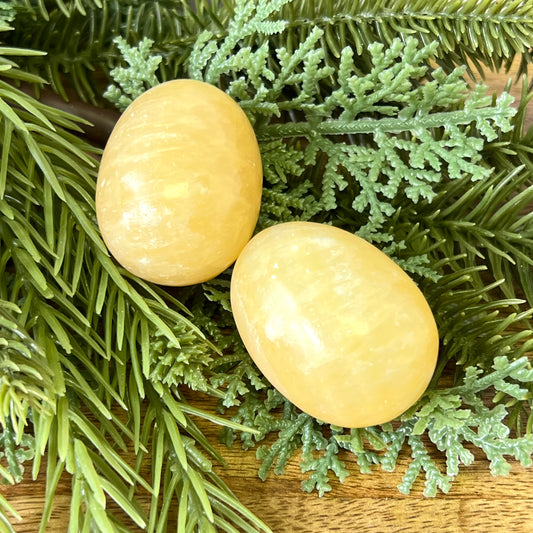 Honey Calcite Crystal Egg - You get one