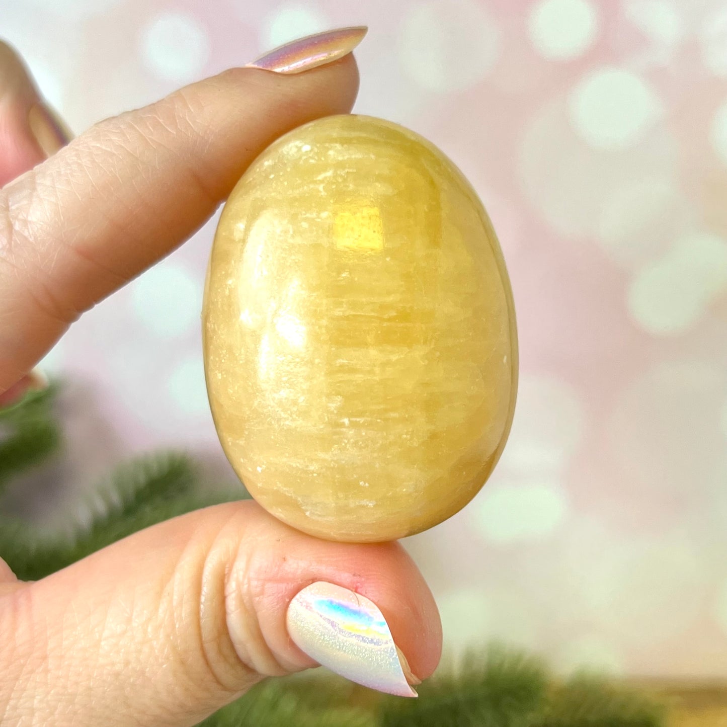 Honey Calcite Crystal Egg - You get one