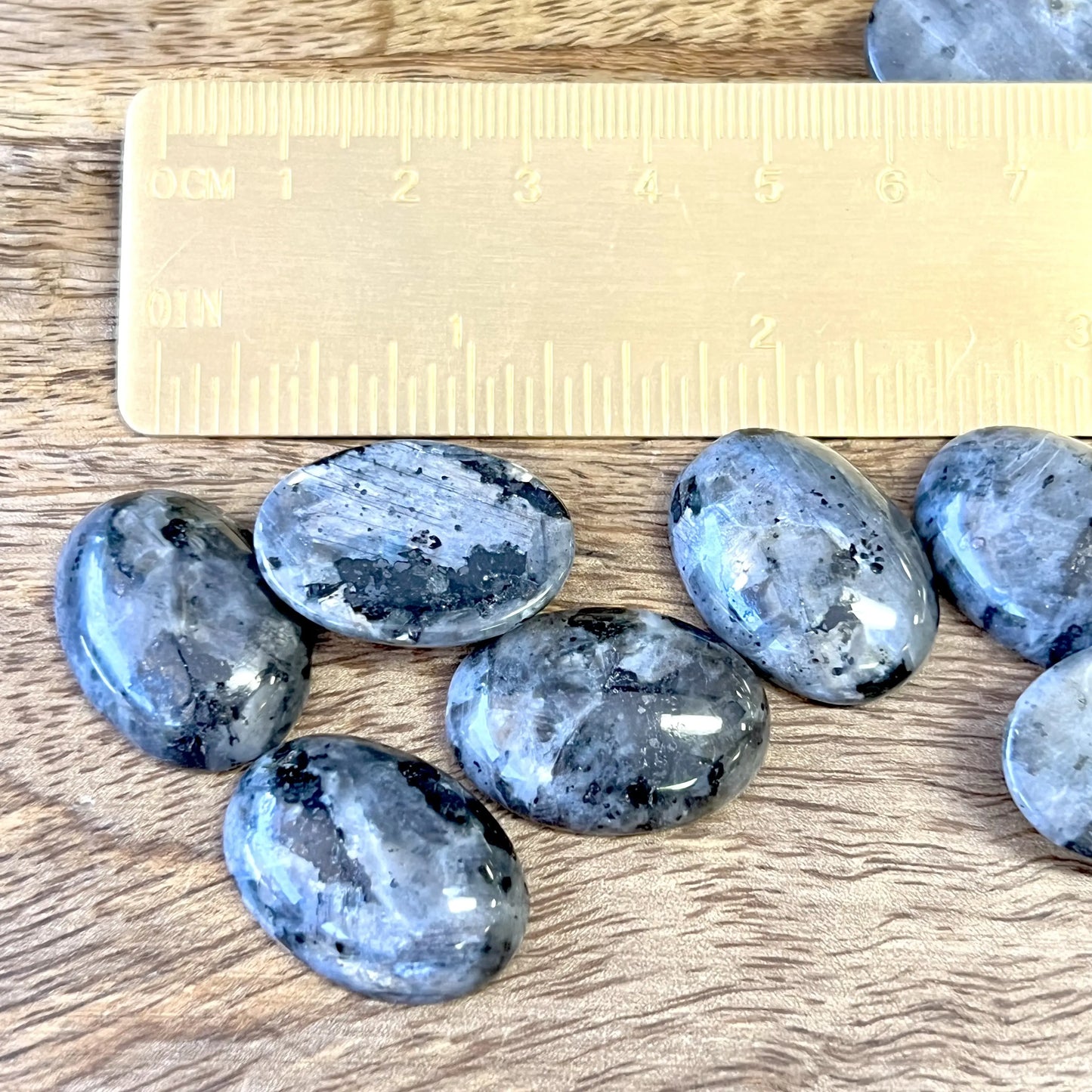 Larvikite Crystal Oval Cabochon