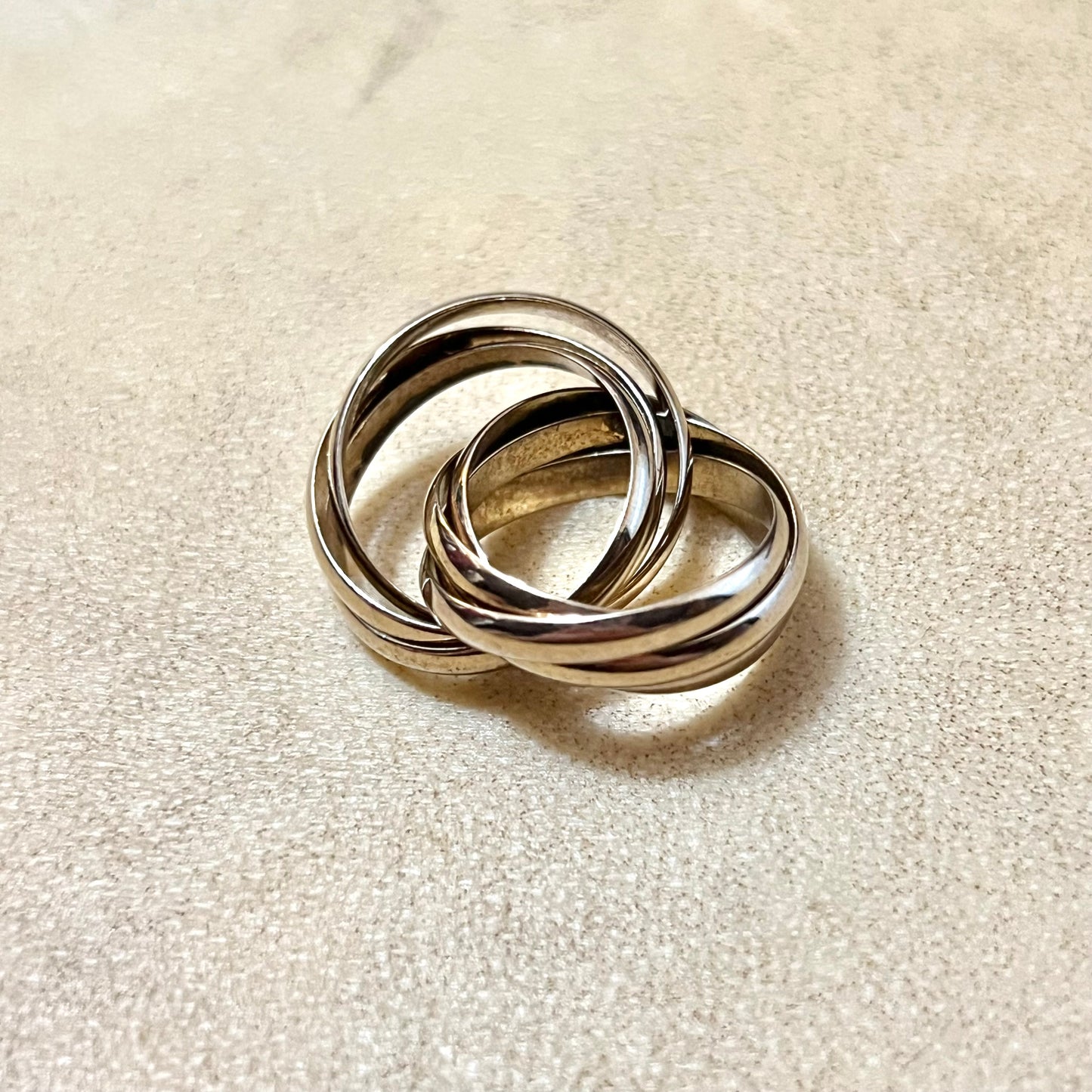 Sterling Silver Vintage Stacking Puzzle Ring Size 7