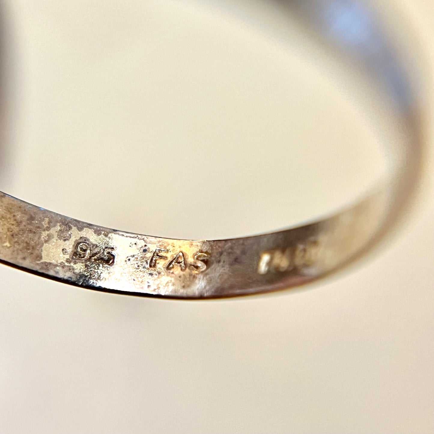 Sterling Silver Vintage Stacking Puzzle Ring Size 7