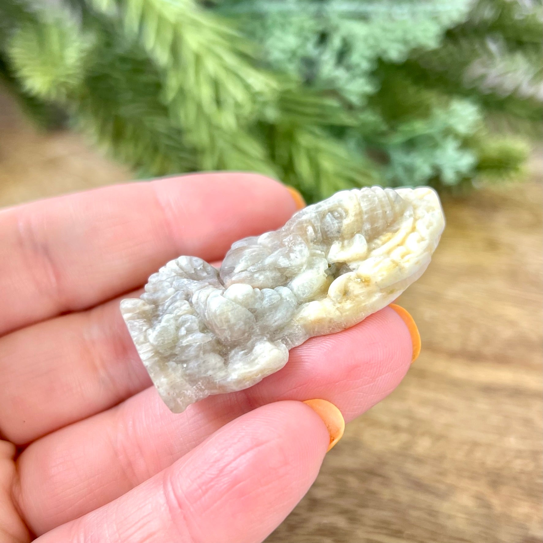 a person holding a piece of food in their hand