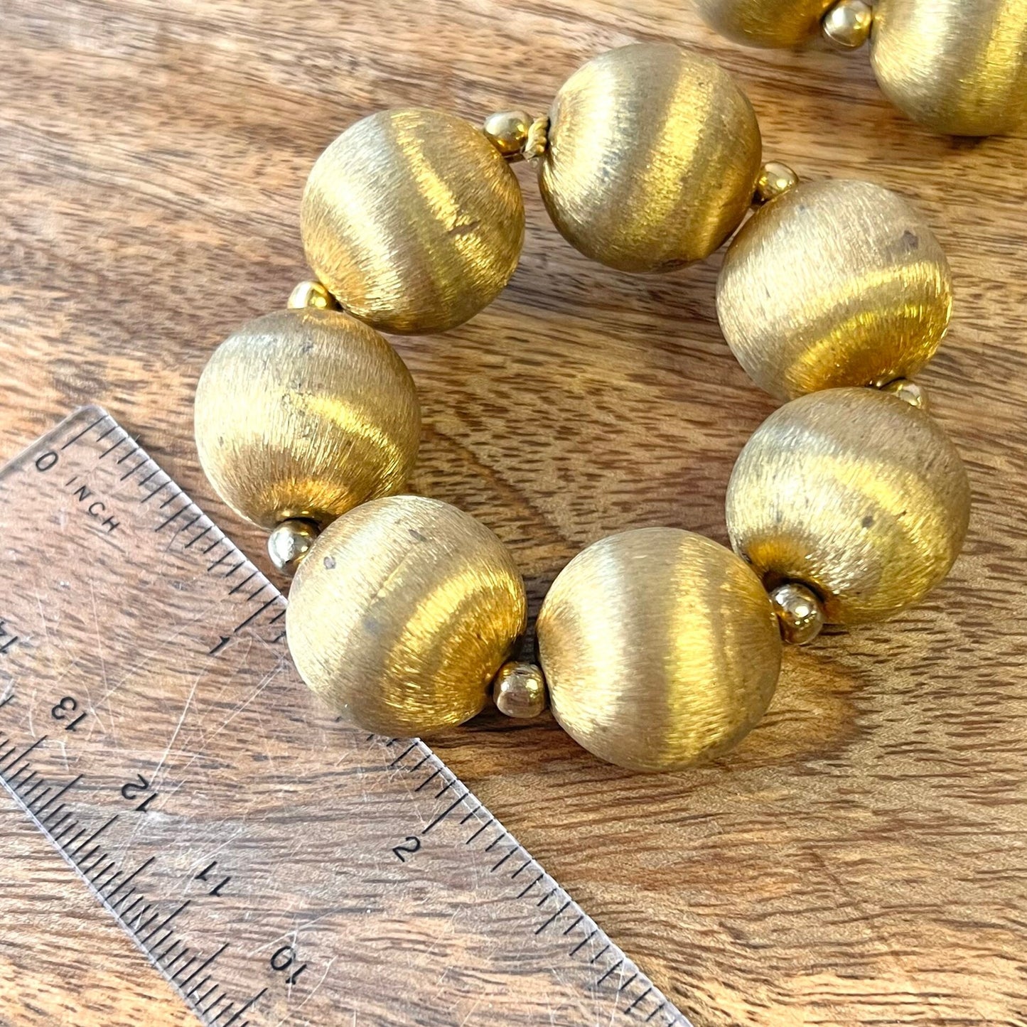 Vintage Gold Bead Crystal Sphere Stand - You get one