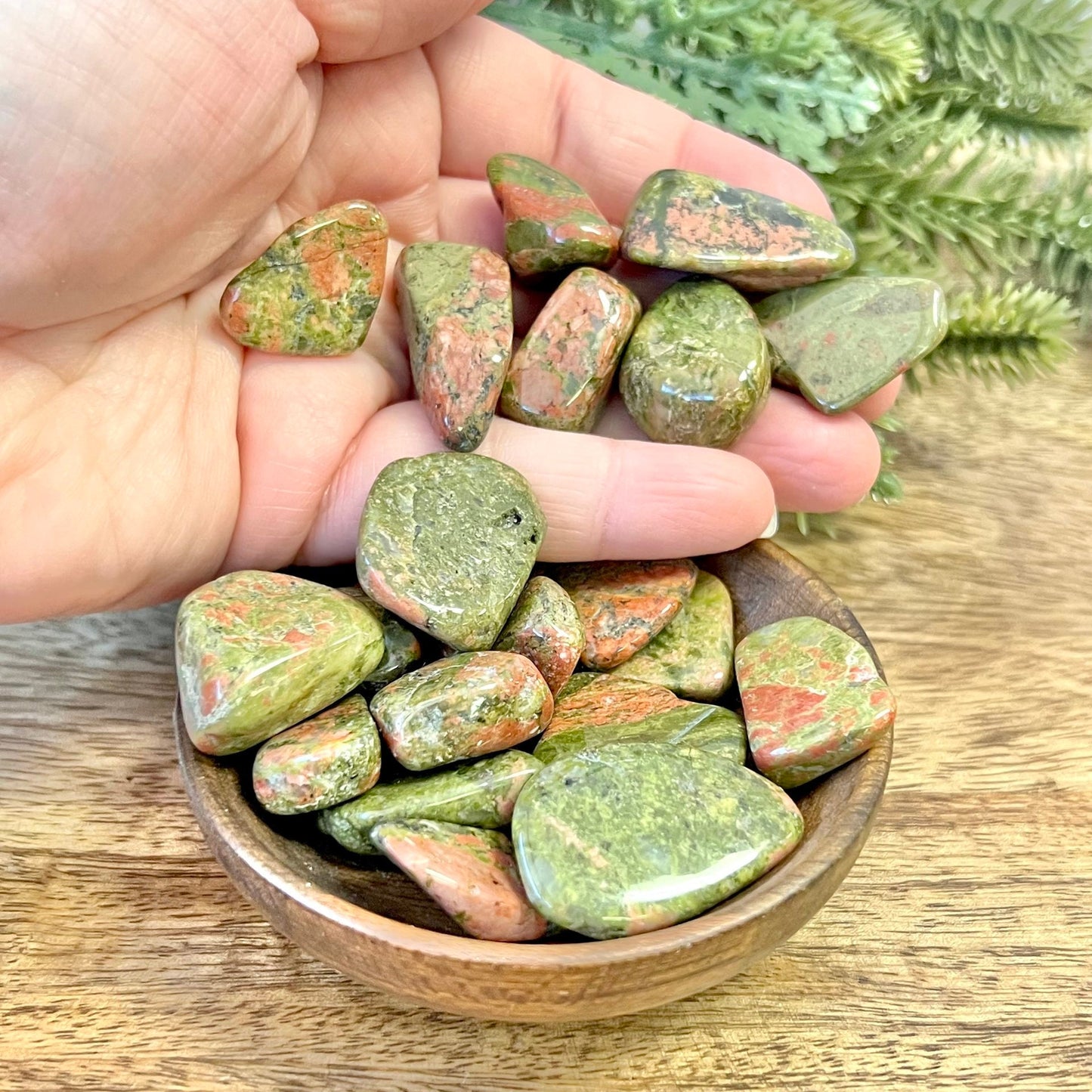 Unakite Tumbled Crystals - You get one
