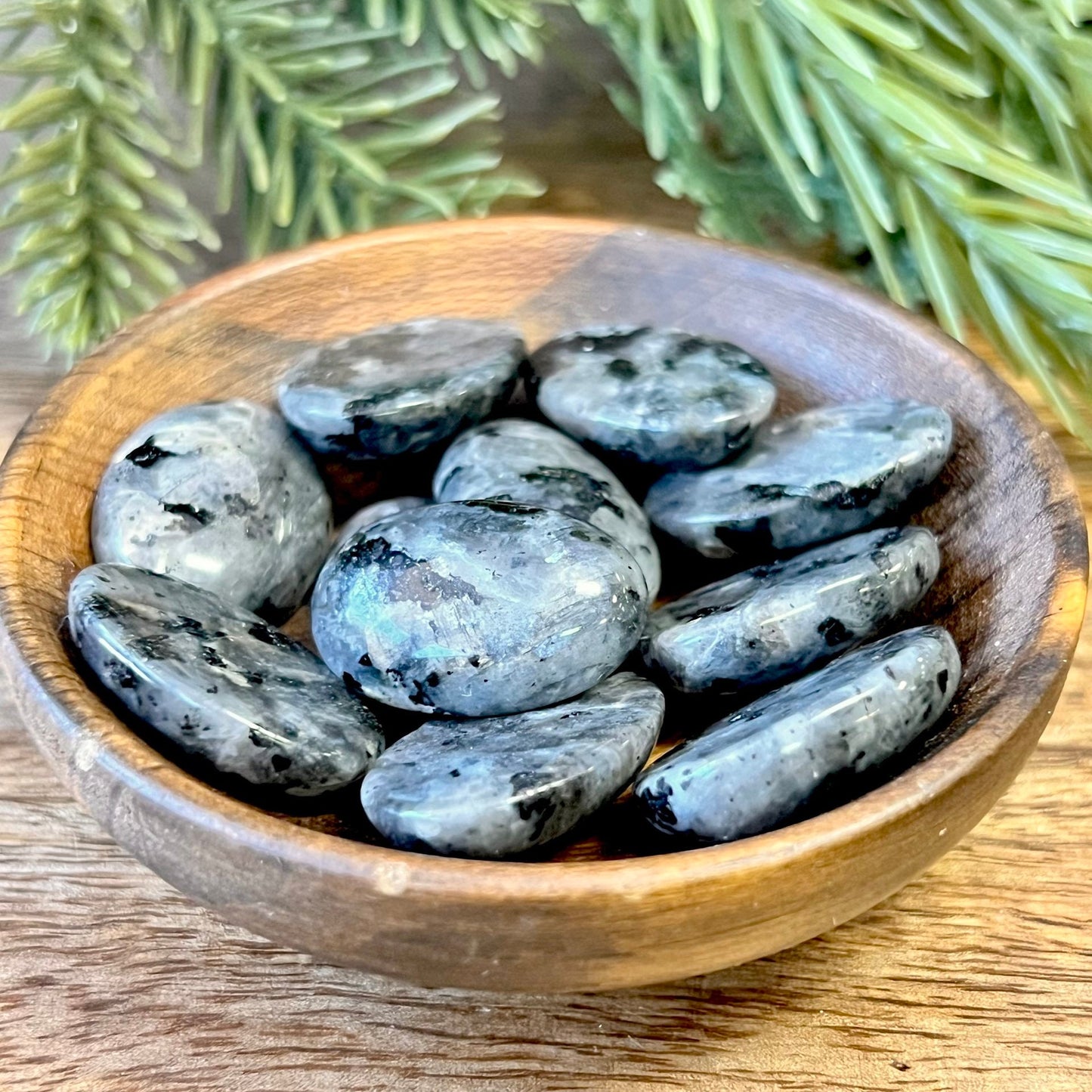 Larvikite Crystal Oval Cabochon - You get one