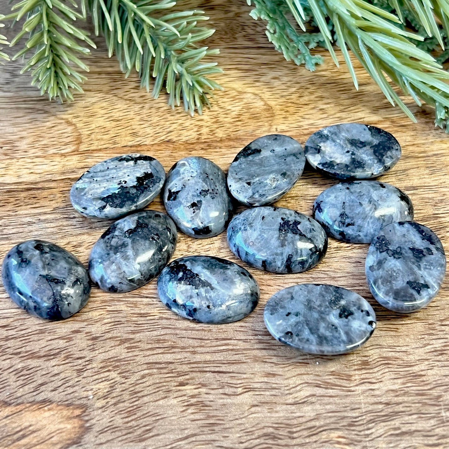 Larvikite Crystal Oval Cabochon - You get one