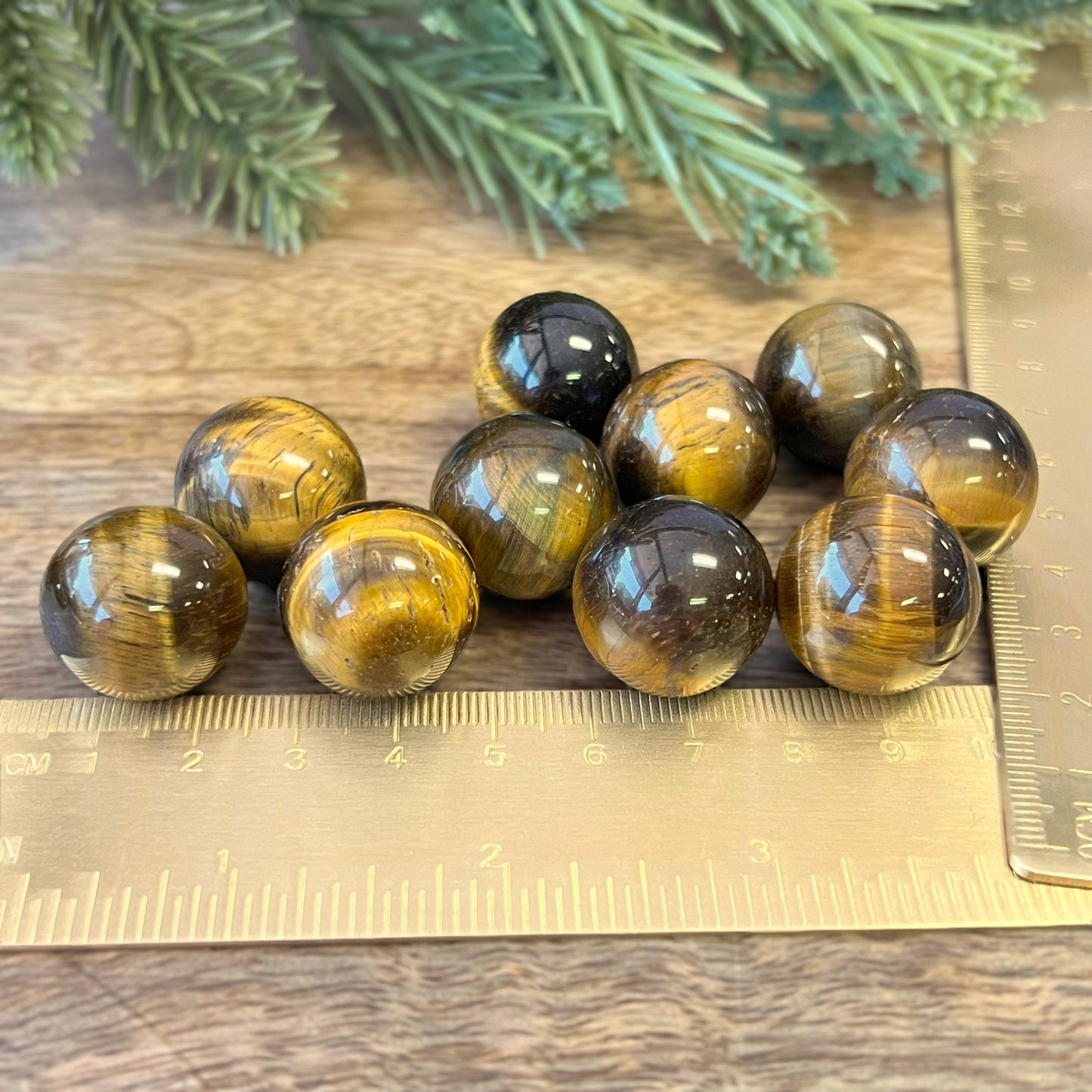 Tigers Eye Marble Mini Sphere - You get one