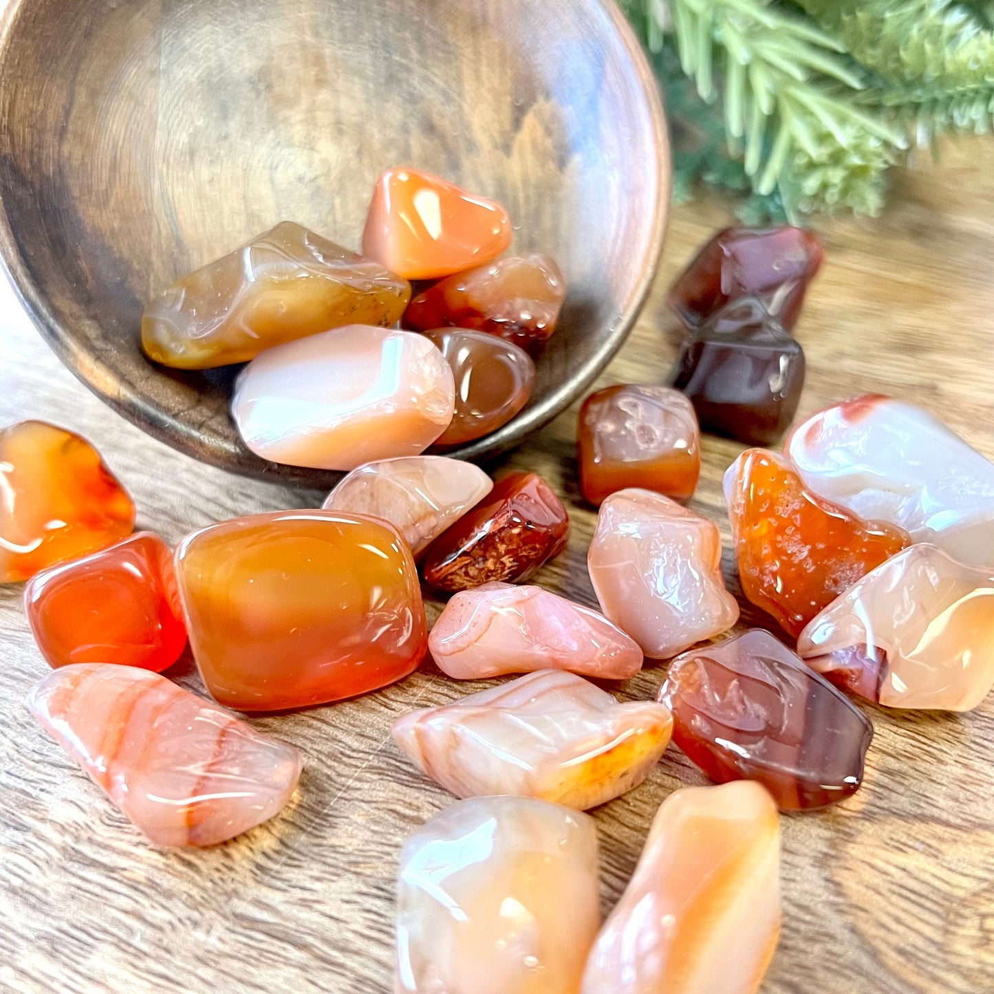 Carnelian Tumbled Crystals - You get one