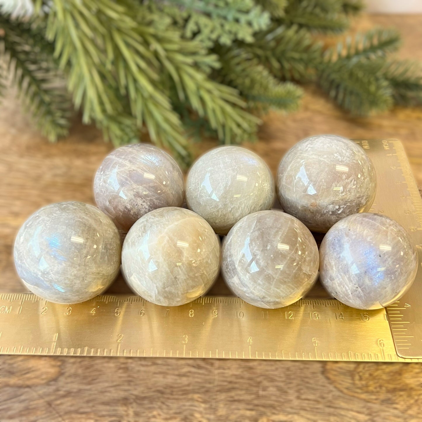 Sunstone in Moonstone Belomorite Sphere - You get one