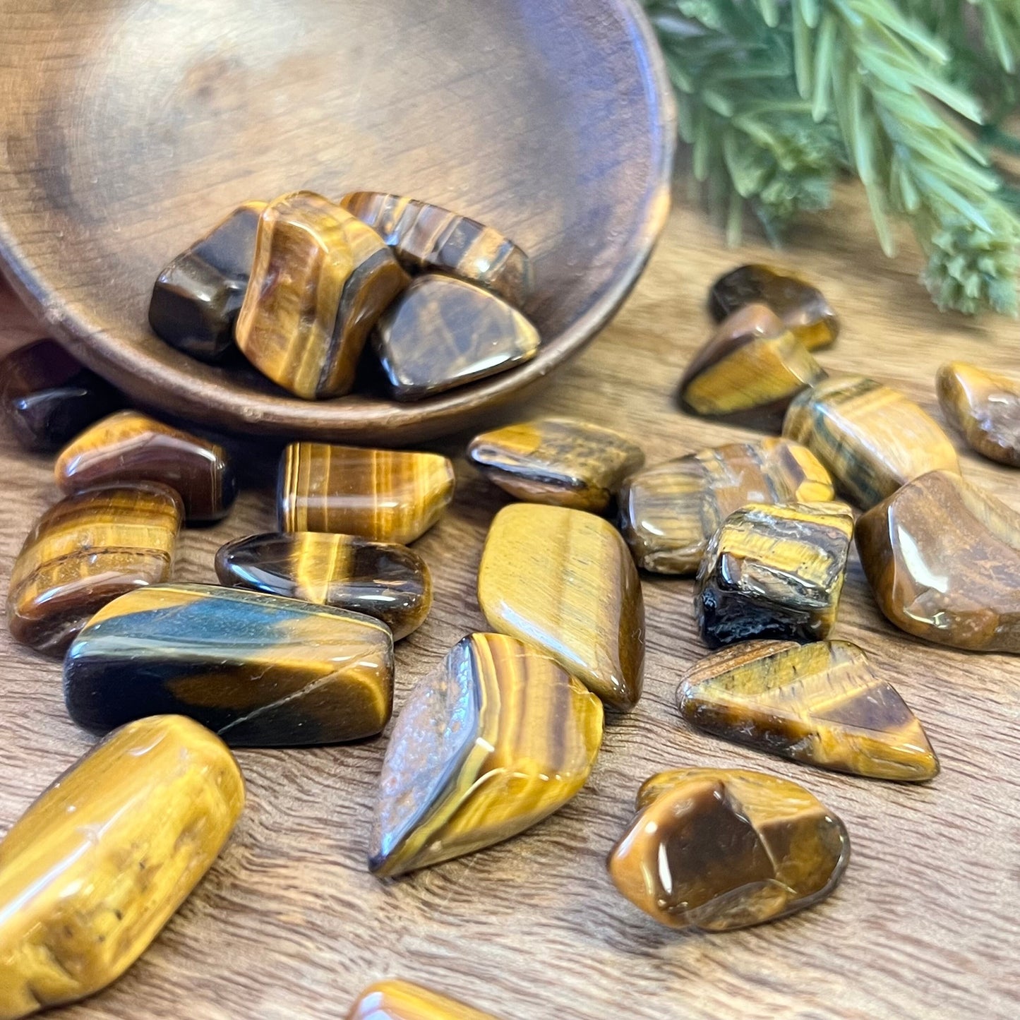 Tigers Eye Tumbled Crystals - You get one