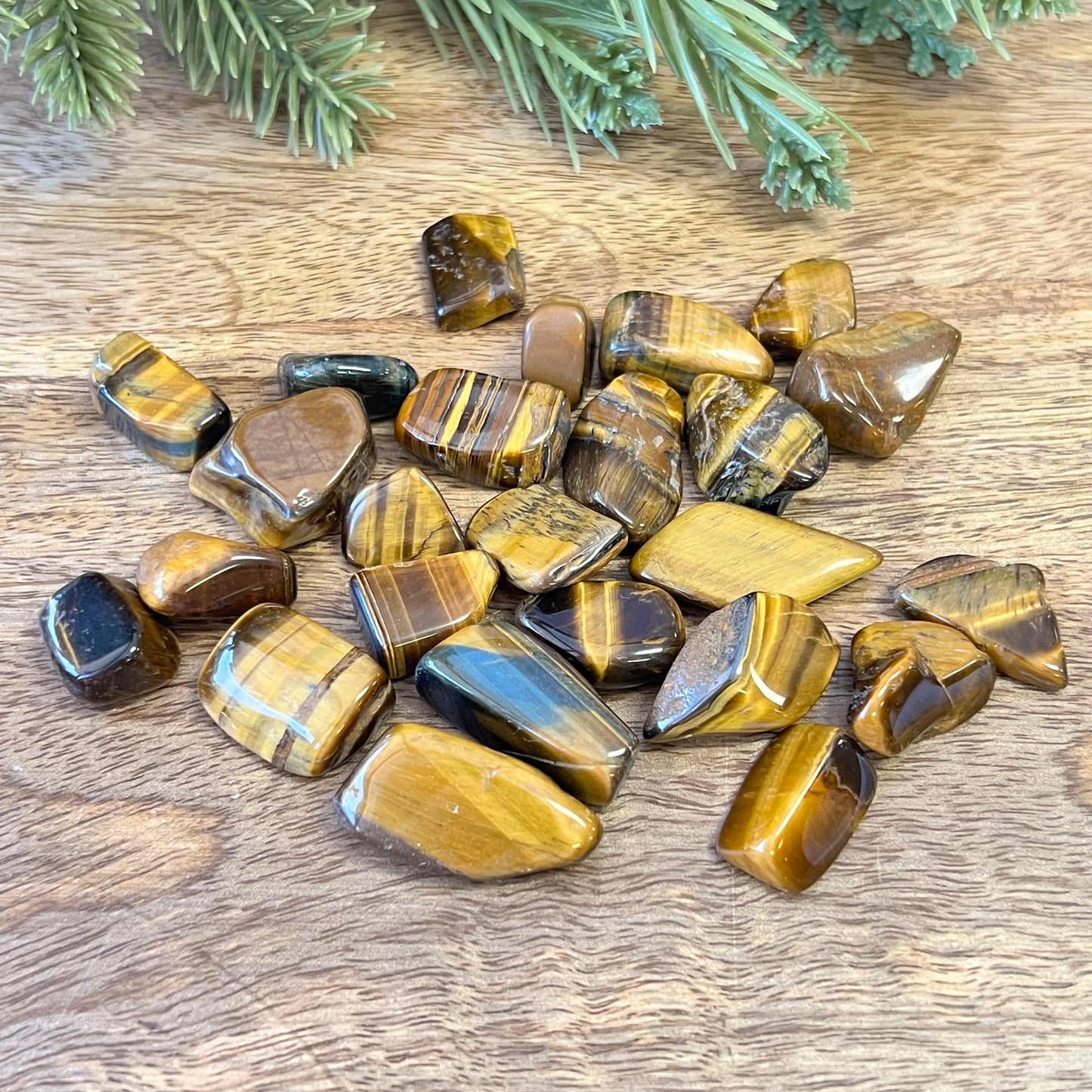 Tigers Eye Tumbled Crystals - You get one