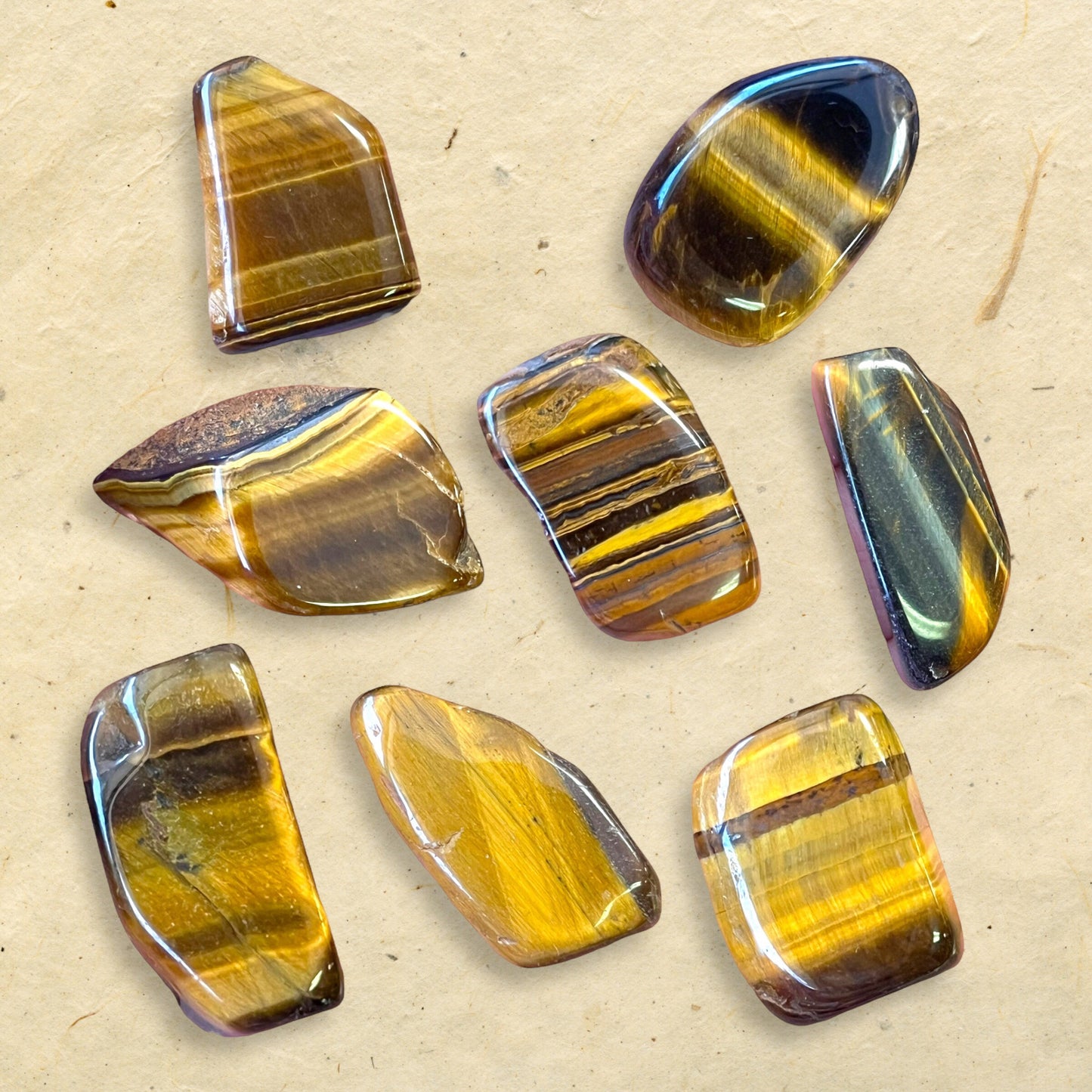 Tigers Eye Tumbled Crystals - You get one