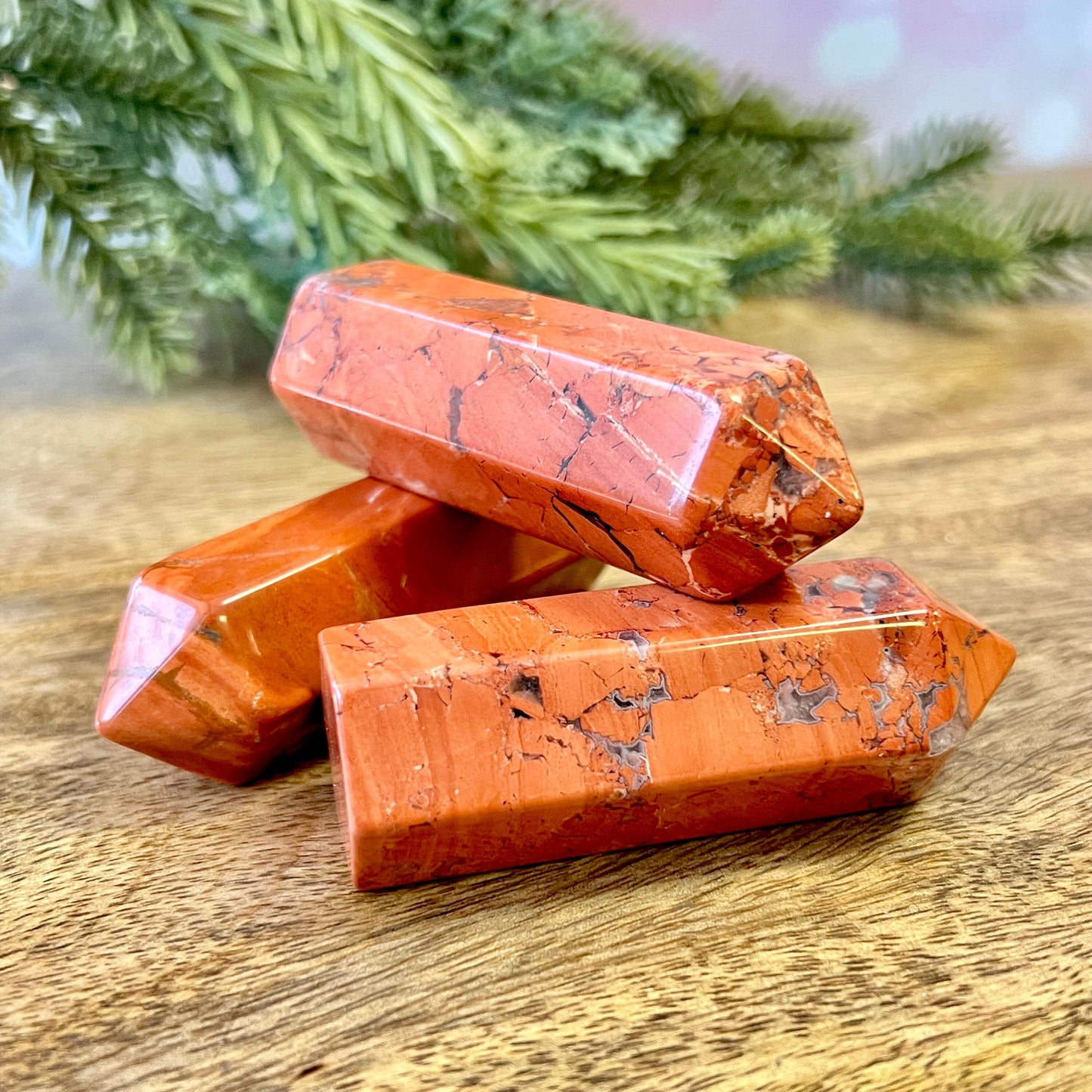 Red Jasper Tumbled Crystal Tower - You get one