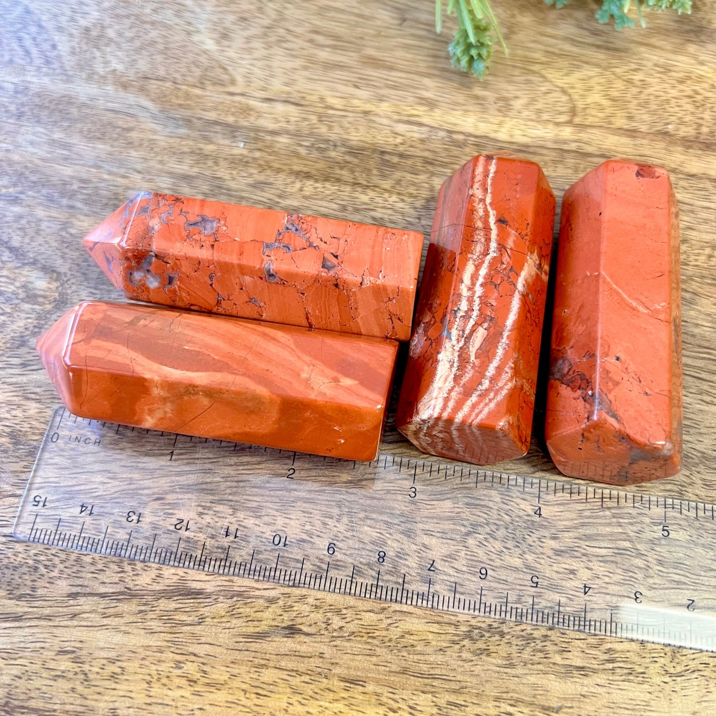 Red Jasper Tumbled Crystal Tower - You get one