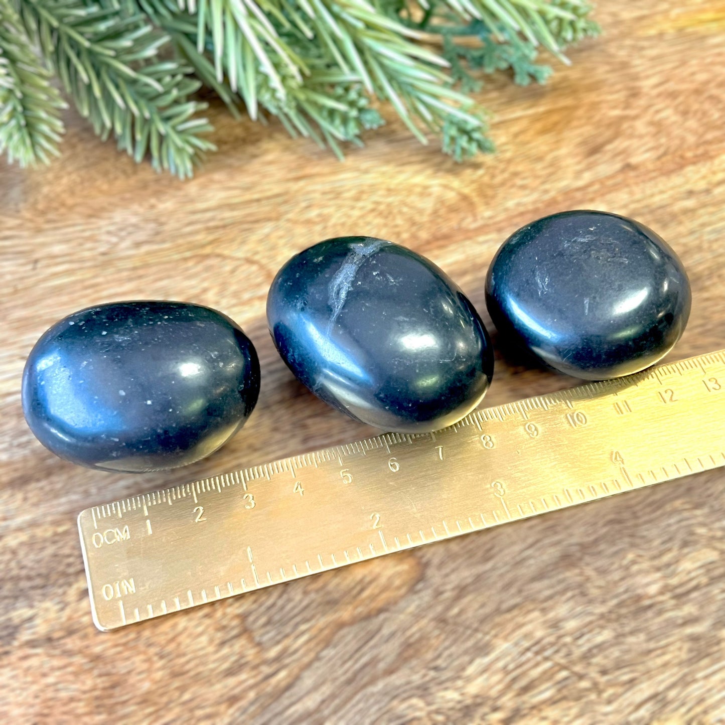 Black Tourmaline Palm Stone - You get 1