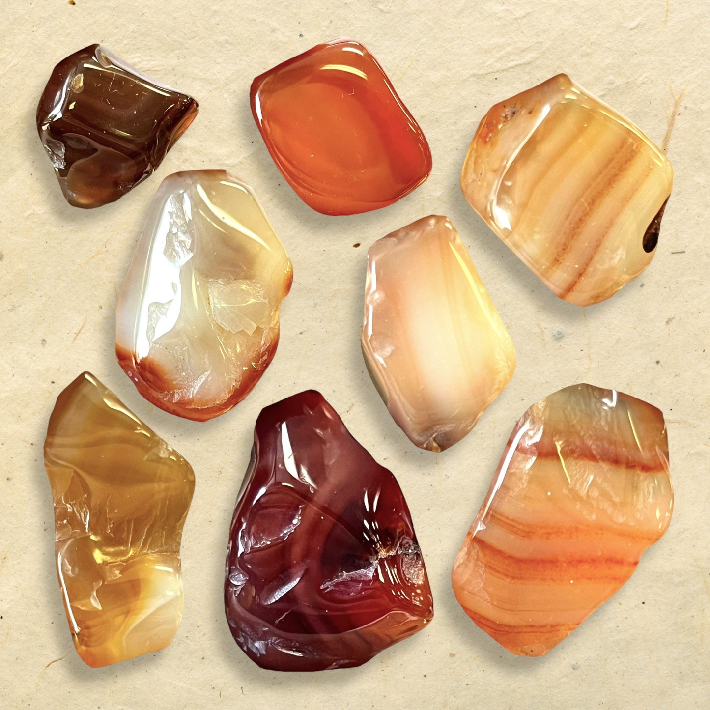 Carnelian Tumbled Crystals - You get one