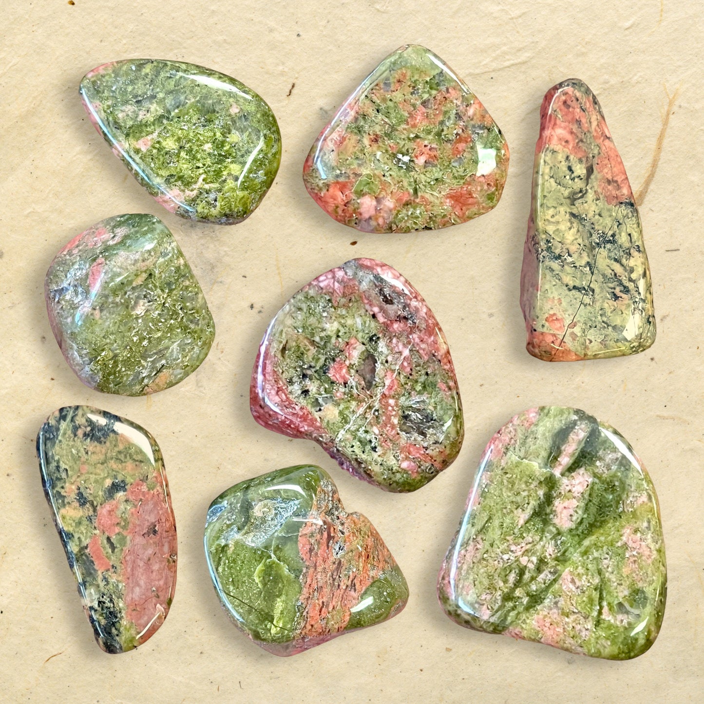 Unakite Tumbled Crystals - You get one