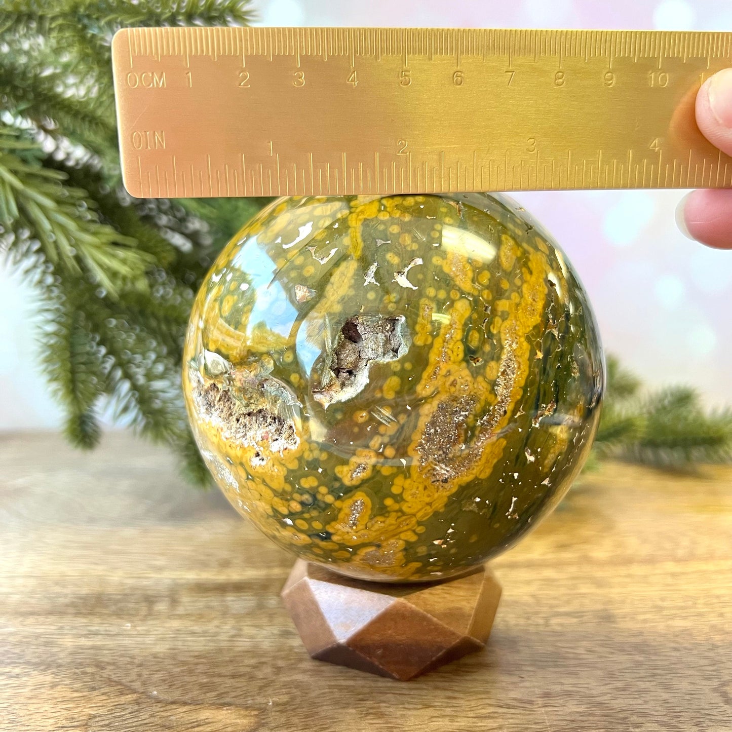 Ocean Jasper Large Crystal Sphere