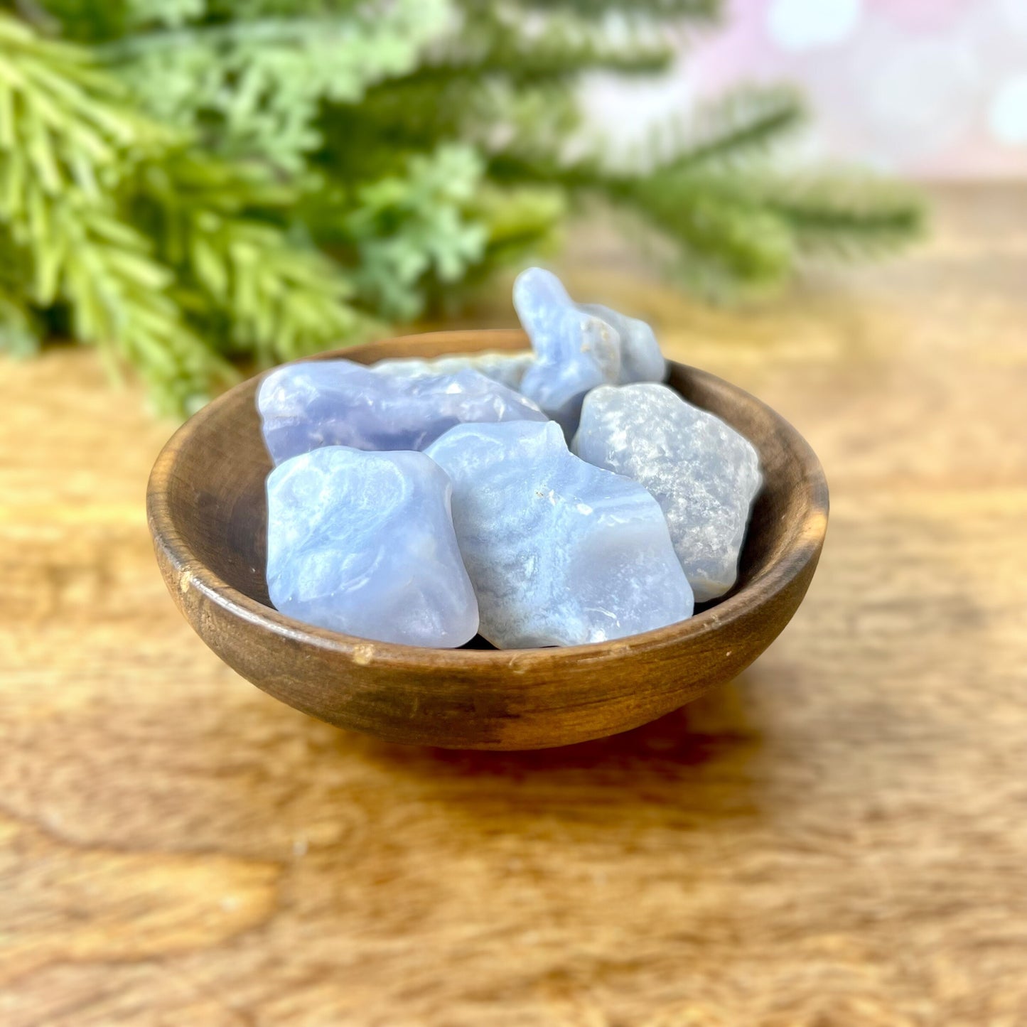 Blue Lace Agate Tumbled Crystal with Matte Finish - You get one