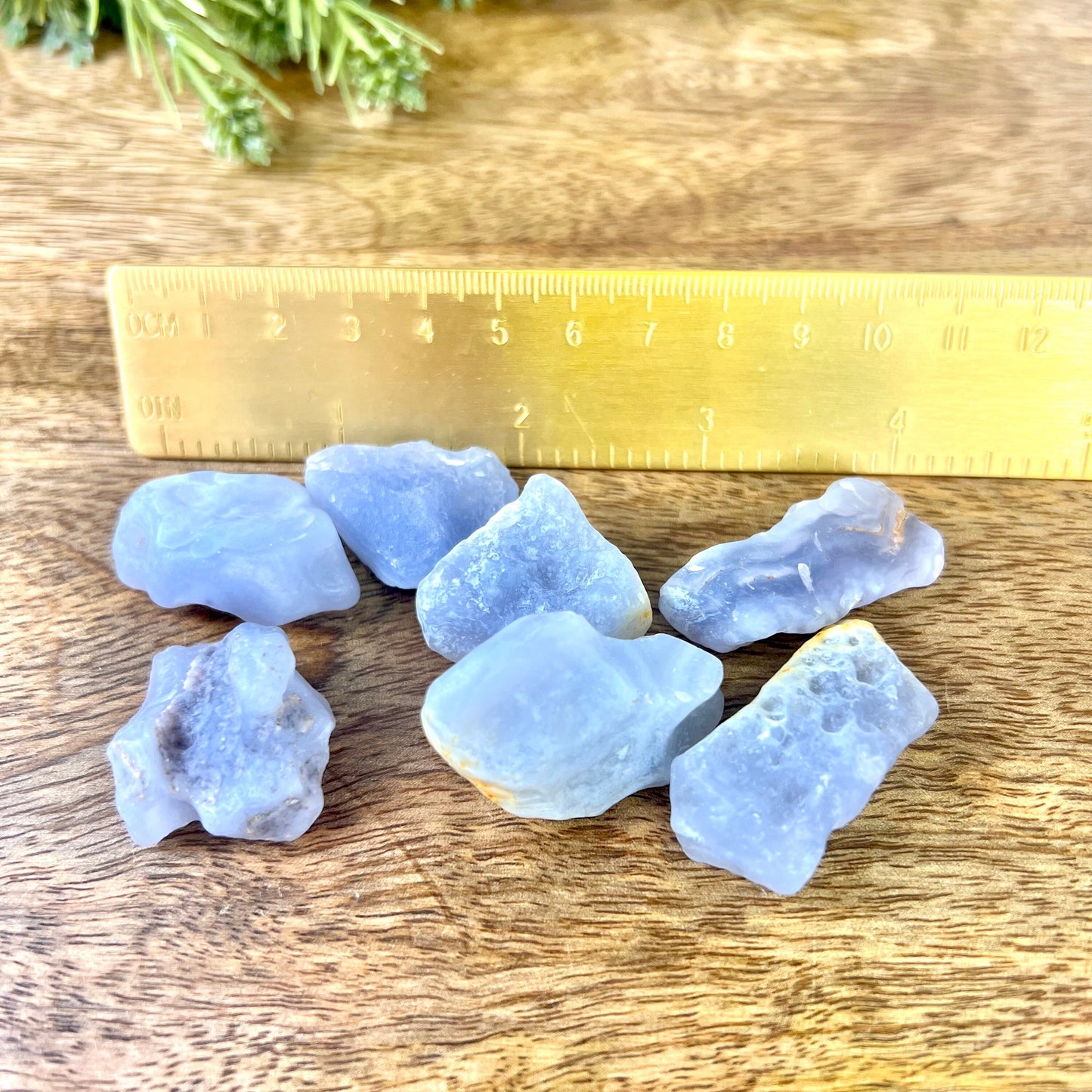 Blue Lace Agate Tumbled Crystal with Matte Finish - You get one