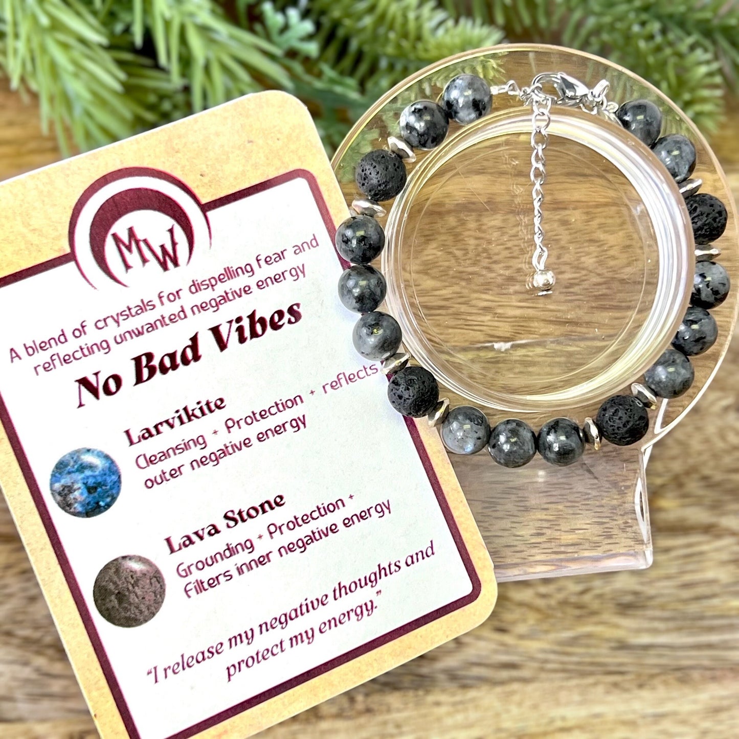 Protection Beaded Crystal Bracelet - Handmade REMY Collection