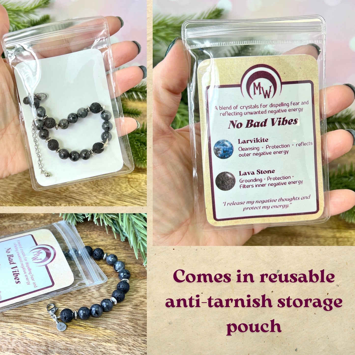 Protection Beaded Crystal Bracelet - Handmade REMY Collection