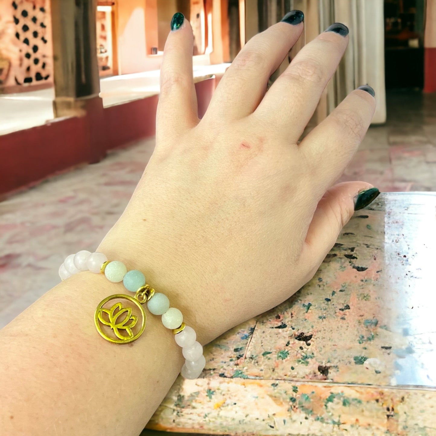 Self Love Beaded Crystal Bracelet - Handmade REMY Collection