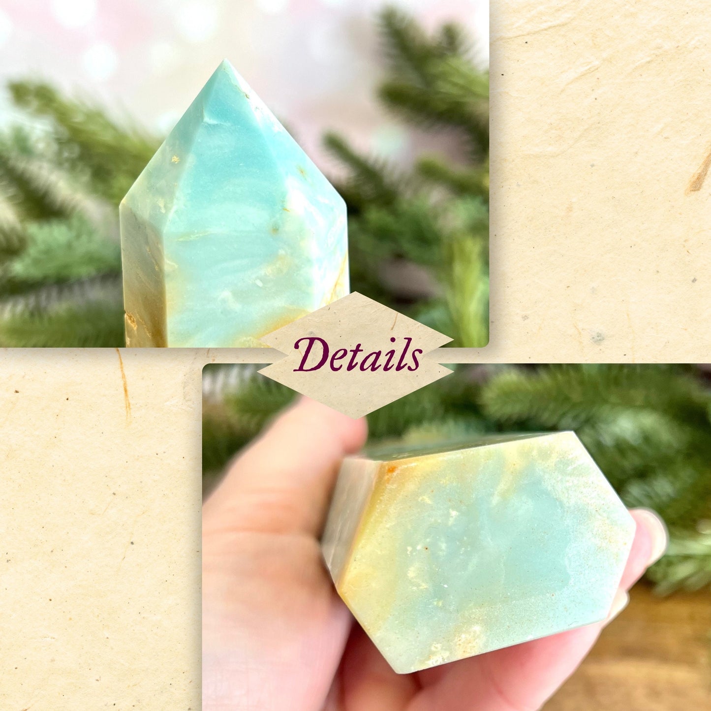 Large Sky Blue Quartz crystal statement tower