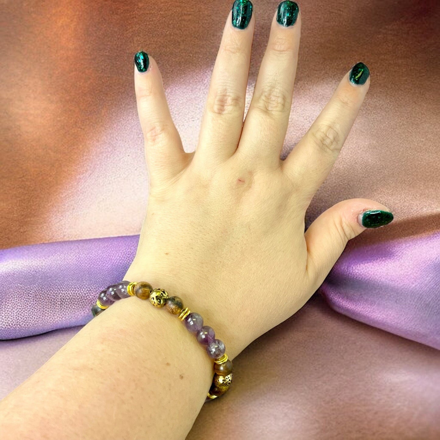 Spiritual Protection Beaded Crystal Bracelet - Handmade REMY Collection