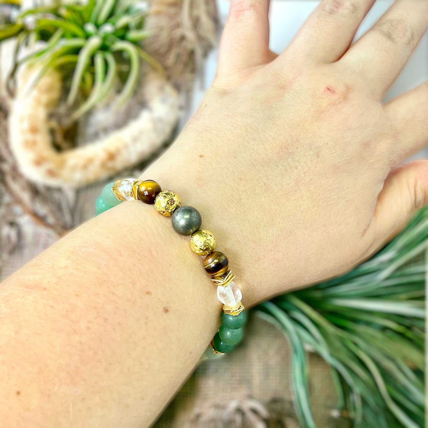 Good Luck Charm Beaded Crystal Bracelet - Handmade REMY Collection