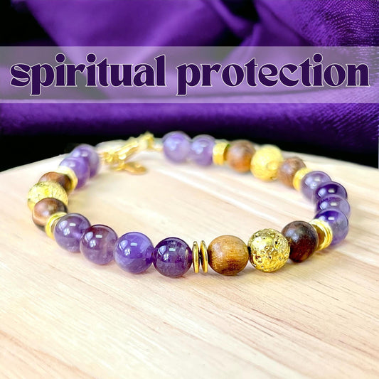 Spiritual Protection Beaded Crystal Bracelet - Handmade REMY Collection