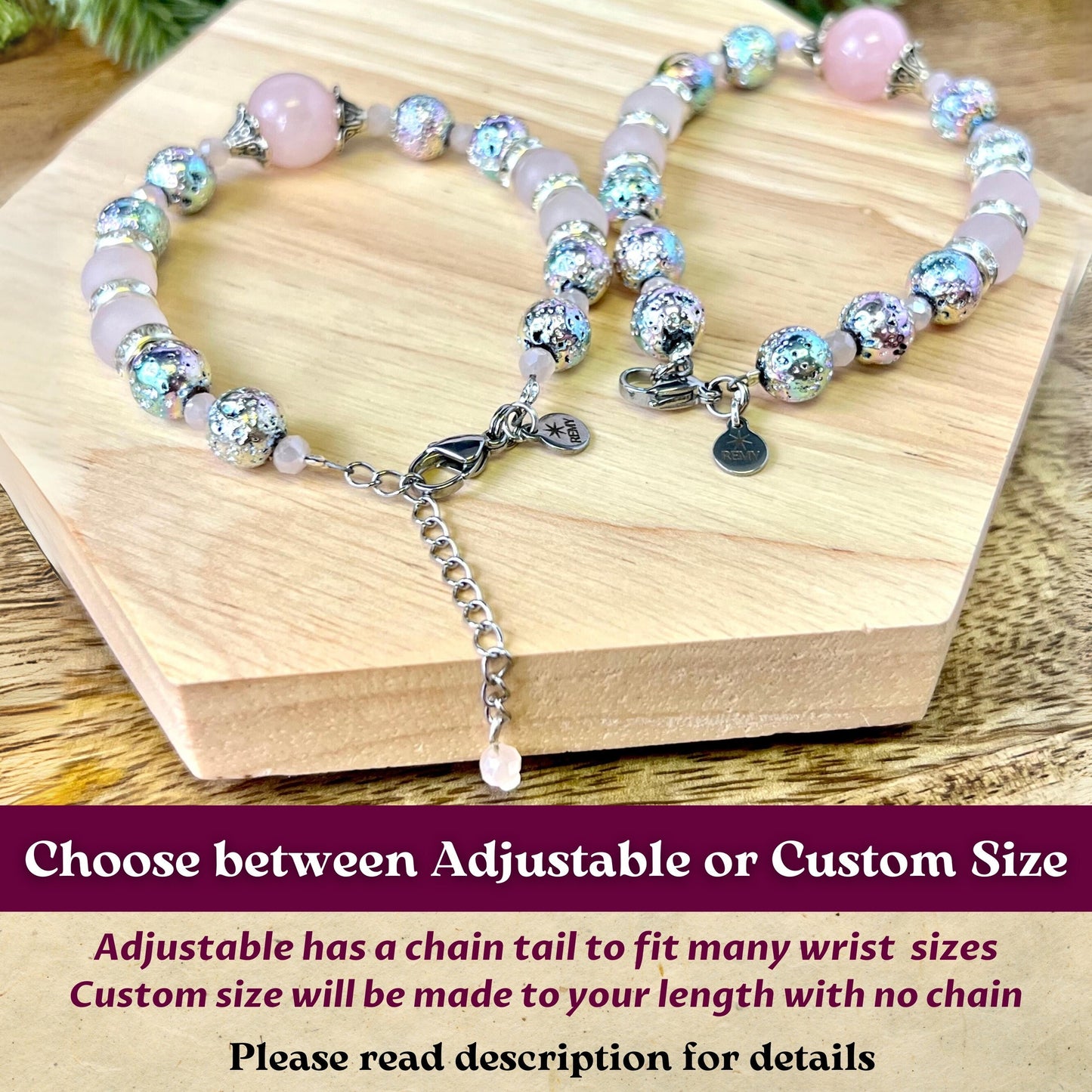 Open Hearted Beaded Crystal Bracelet - Handmade REMY Collection