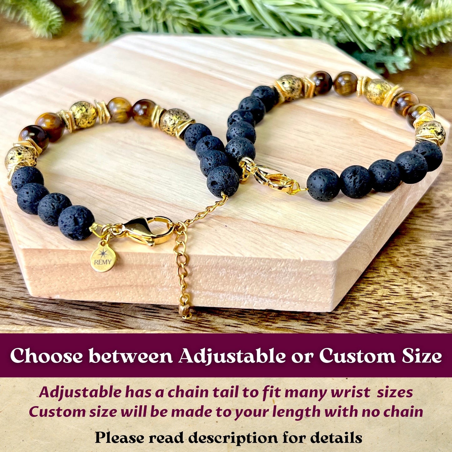 Courage Beaded Crystal Bracelet - Handmade REMY Collection