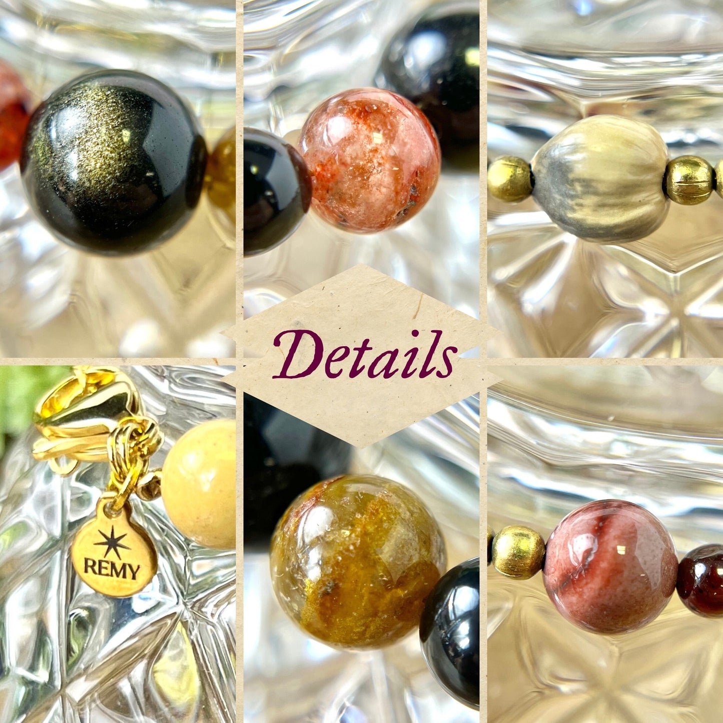 Ancestor Connection Beaded Crystal Bracelet - Handmade REMY Collection