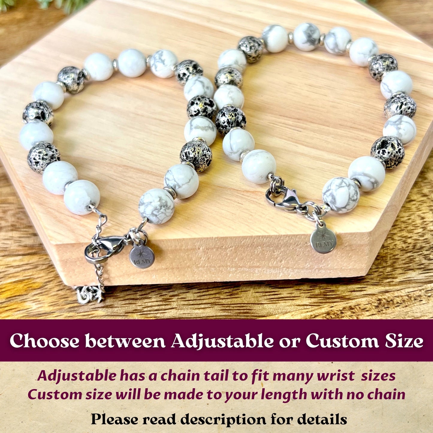 Calm Beaded Crystal Bracelet - Handmade REMY Collection