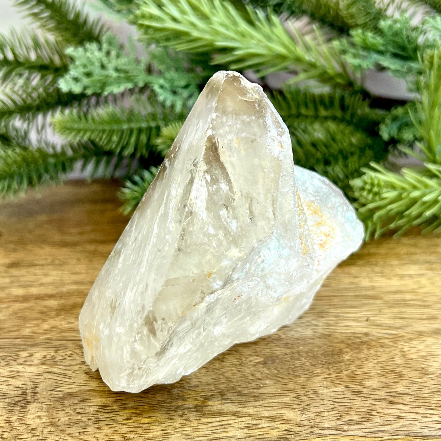 Clear Quartz Crystal Partial Point